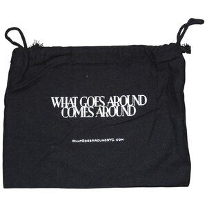 What Goes Around Comes Around NYC drawstring storage dust bag 8 3/4" x 10 3/4"